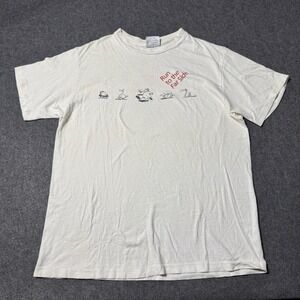 VTG 80s 1983 The Far Side Comedy Running Marathon T Shirt Mens Size L Funny